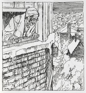 A man looking out of a window