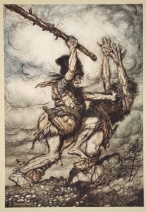 Fafner kills Fasolt, illustration from 
