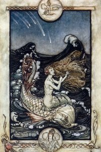 Illustration for The Dream of a Summer Night by William Shakespeare by Arthur Rackham