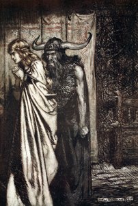 O Wife Betrayed I Will Avenge Thy Trust Deceived! by Arthur Rackham