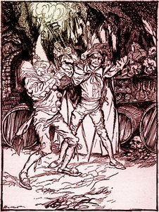 The Cask of Amontillado by Arthur Rackham