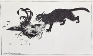 The Cat and the Cock, illustration from 