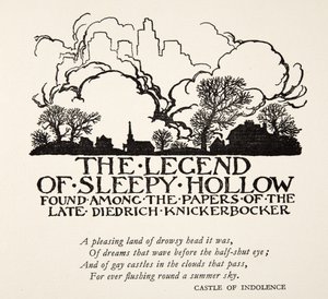 The Legend of Sleepy Hollow, from The Legend of Sleepy Hollow by Washington Irving, pub. 1928 by Arthur Rackham