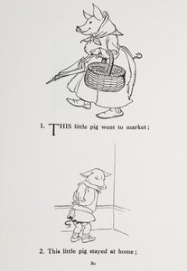 This Little Pig Went to Market - Nursery Rhyme. by Arthur Rackham