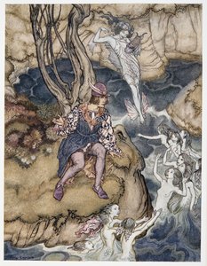 This music crept by me upon the waters, illustration from William Shakespeare
