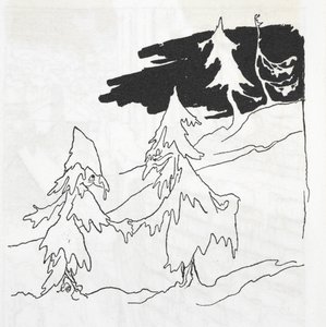 Two tree-men shaking hands
