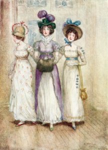 Illustration for Northanger Abbey by Jane Austen by Arthur Wallis Mills