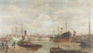 A Glimpse in 1920 of the Royal Edward Dock, Avonmouth