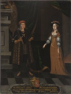 Albert III of Saxony, Known as the Intrepid and Sidonie de Boheme (Zdena de Podebrady)