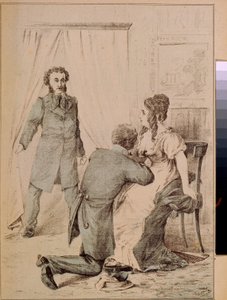 Alexander Pushkin (1799-1837) (lithograph)