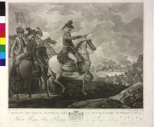 Archduke Karl of Austria in the Battle of Würzburg by Artist Unknown
