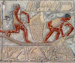 Art Egypt: Fishing at the Exhaustion, Similar to the Mastaba of Mereruka