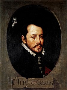 Cortes Hernan (1485-1547). Spanish Conqueror of Mexico by Artist Unknown