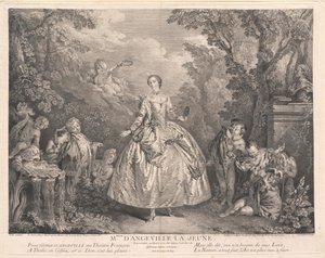 Dancer in Paris at the Court of King Louis XV, Angeville by Artist Unknown