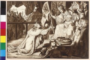 Emperor Rudolf enfeoffing King Ottokar with Bohemia and Moravia