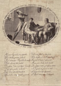 FERDINAND VII of Spain (1784-1833). King of Spain (1808-1833). Captivity of Fernando VII in France by Artist Unknown