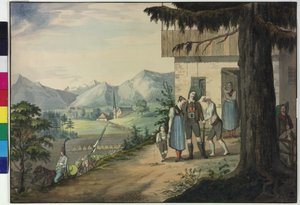 Farewell of the Tyrolese Provincial Defender by Artist Unknown