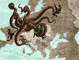 First World War: The German Octopus by Artist Unknown
