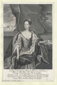 Princess Friederike Henriette of Anhalt-Bernburg by Artist Unknown