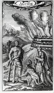 Frontispiece of "ALCIDE or The Triumph of Hercules" by Artist Unknown