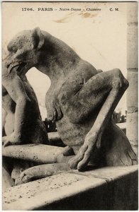 Gargoyle or Chimera of the Notre Dame Cathedral, Paris - Postcard, Selva Collection