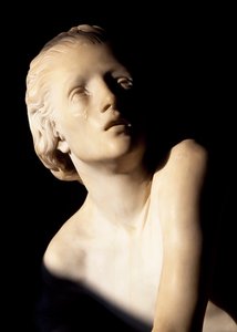 Juliet Capulet, detail from statue, tomb of Juliet, former convent of St. Francis, Corso, Verona by Artist Unknown