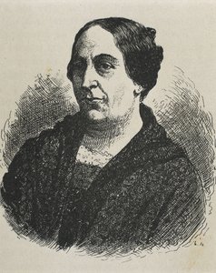 Mercedes Marin del Solar (1804-1866), Writer of Chile (Engraving)