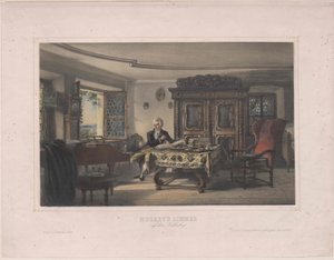 Mozart Composing by Artist Unknown