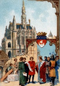 Saint Louis Founded the Sainte Chapelle in Paris by Artist Unknown