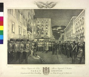Solemn Reception of Archduke Karl Ludwig on 20th October 1855 in Trento