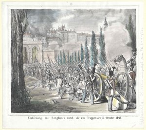Storming of the Castle Gate by the K.K. Troops on October 31, 1848 by Artist Unknown