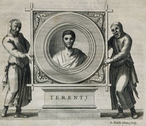 Publius Terentius Afer (190-154 BC). Playwright During the Roman Republic. Engraving. 1736 by Artist Unknown