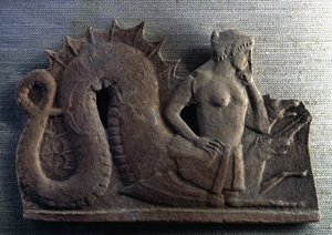 The fabulous monster Scylla, who together with Charybdis, kept the Strait of Messina by Artist Unknown