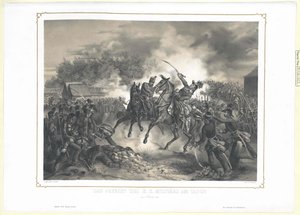The fight of the k. k. military officers at Tabor on 6th October 1848
