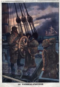 The Ghost Ship: The American Ship Narragansett Met the Old French Battleship Richelieu by Artist Unknown