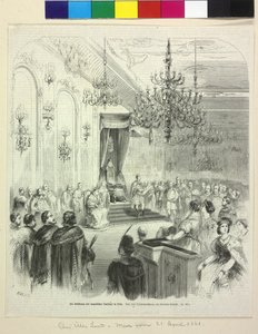 The Initiation of the Hungarian Landtag in Buda on 6th April 1861 by Count George Apponyi