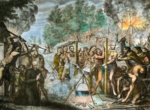 The Martyr of the Priests among the Indians of America in February 1646