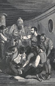Trinidadians Fray Juan Gil and Fray Anton de la Bella Released Cervantes from Captivity in Algiers in 1580. Engraving