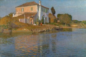 Island in front of Torcello by Arturo Noci