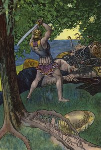 Perseus cutting off the head of Medusa