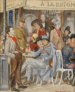 Café La Rotonde Moise Kisling during the holidays