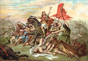 Battle of Tolbiac (conversion of Clovis) by Ary (after) Scheffer