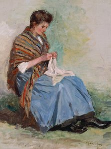 Woman Sewing