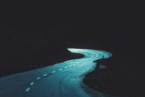 Winding Night Road