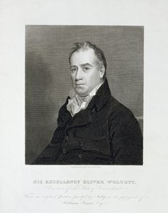 His Excellency Oliver Wolcott, Governor of the State of Connecticut (line engraving) by Asher Brown Durand