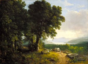 Landscape With Covered Wagon by Asher Brown Durand