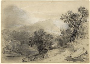 Study for Landscape-Composition: In the Catskills, 1848