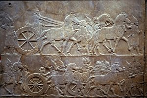 Ashurbanipal at the Battle of Til-Tuba, 650-620 BC