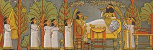 Assyrian banquet scene