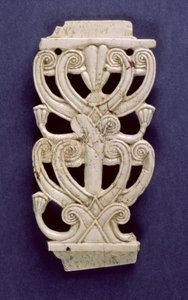 Palmette fragment from Fort Shalmaneser, Nimrud, 8th century BC